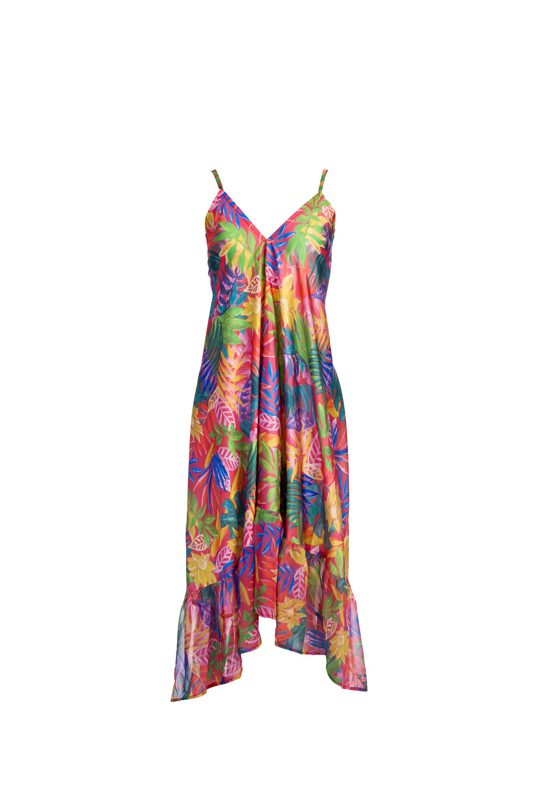 Midi tropic summer dress with laces on the back Midi tropic summer dress with laces on the back
