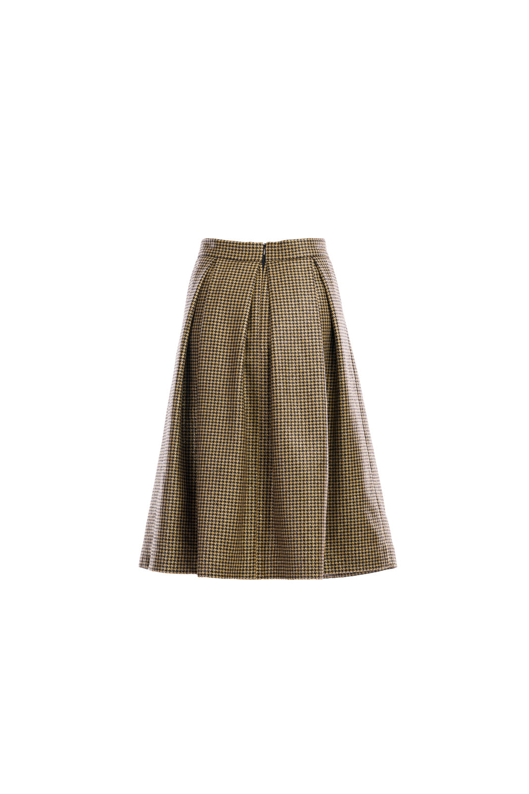 Middle-length skirt in Golden pepita Middle-length skirt in Golden pepita