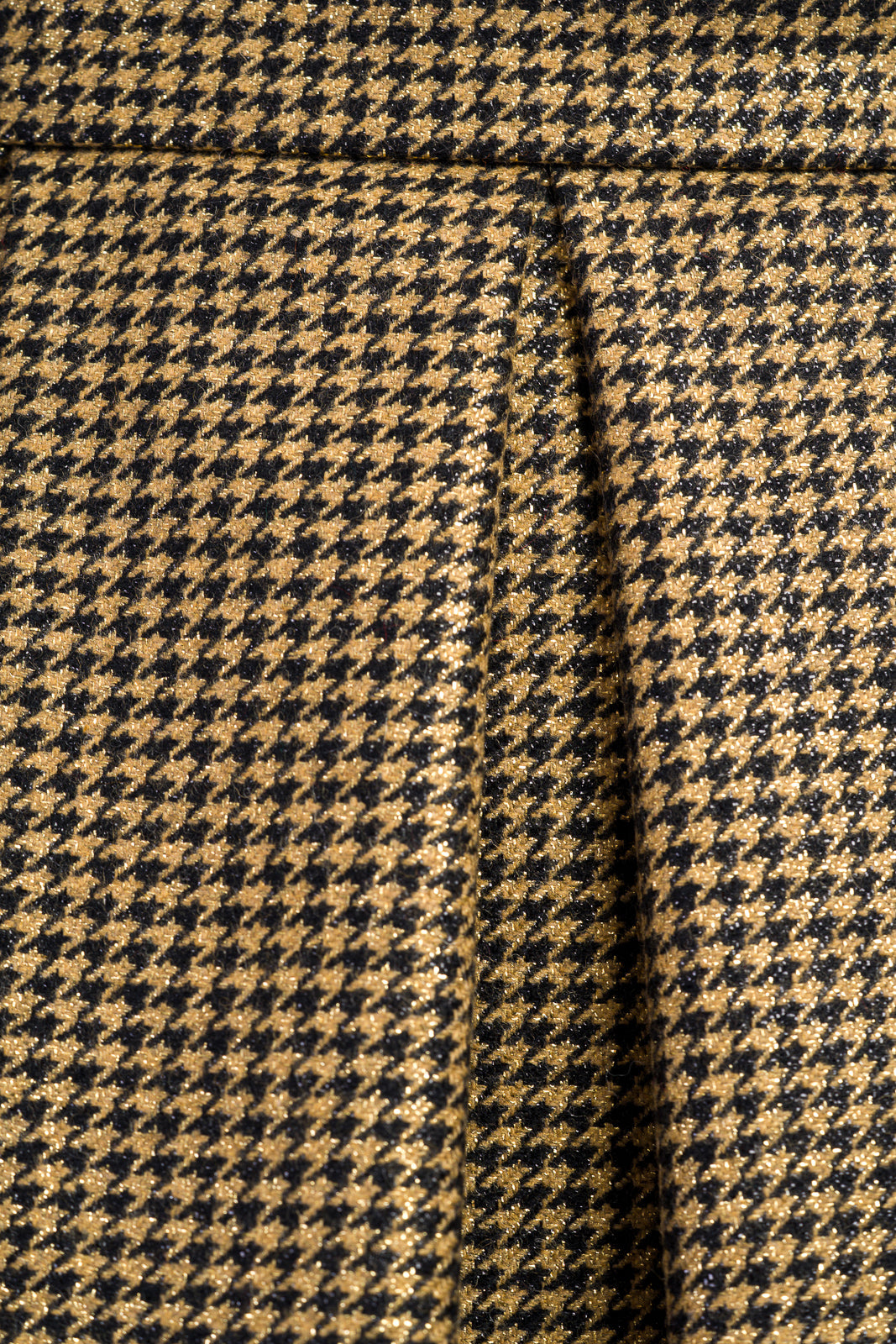 Middle-length skirt in Golden pepita Middle-length skirt in Golden pepita