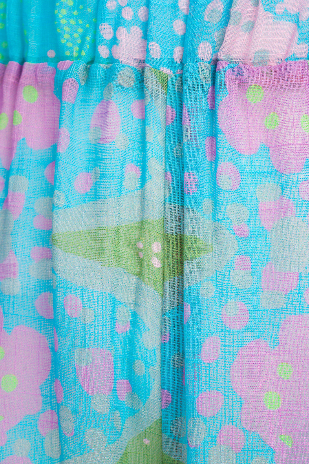Wide-leg pants in multicoloured linen Wide-leg pants in multicoloured linen