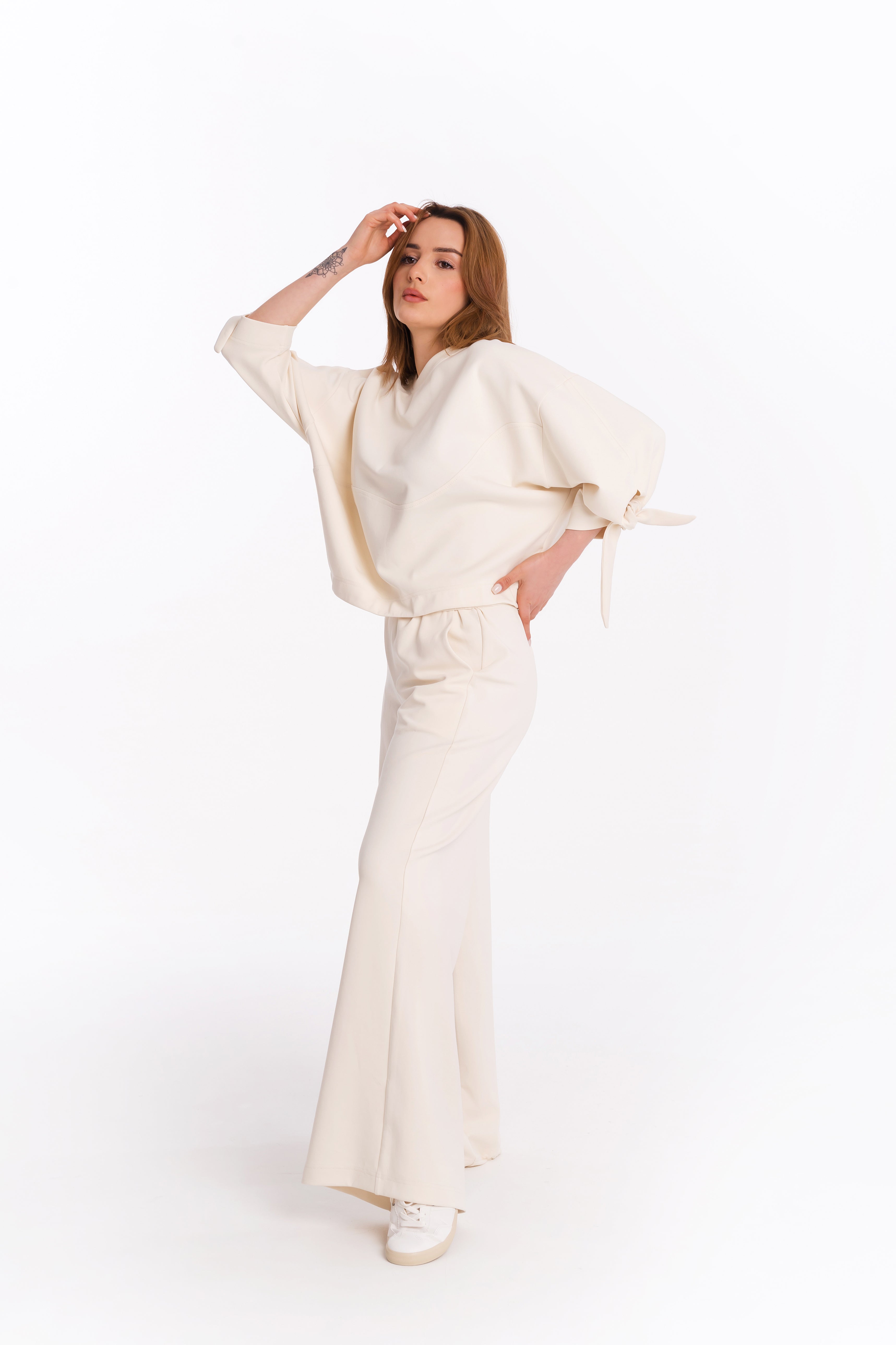 Tracksuit trousers in champaign colour Tracksuit trousers in champaign colour
