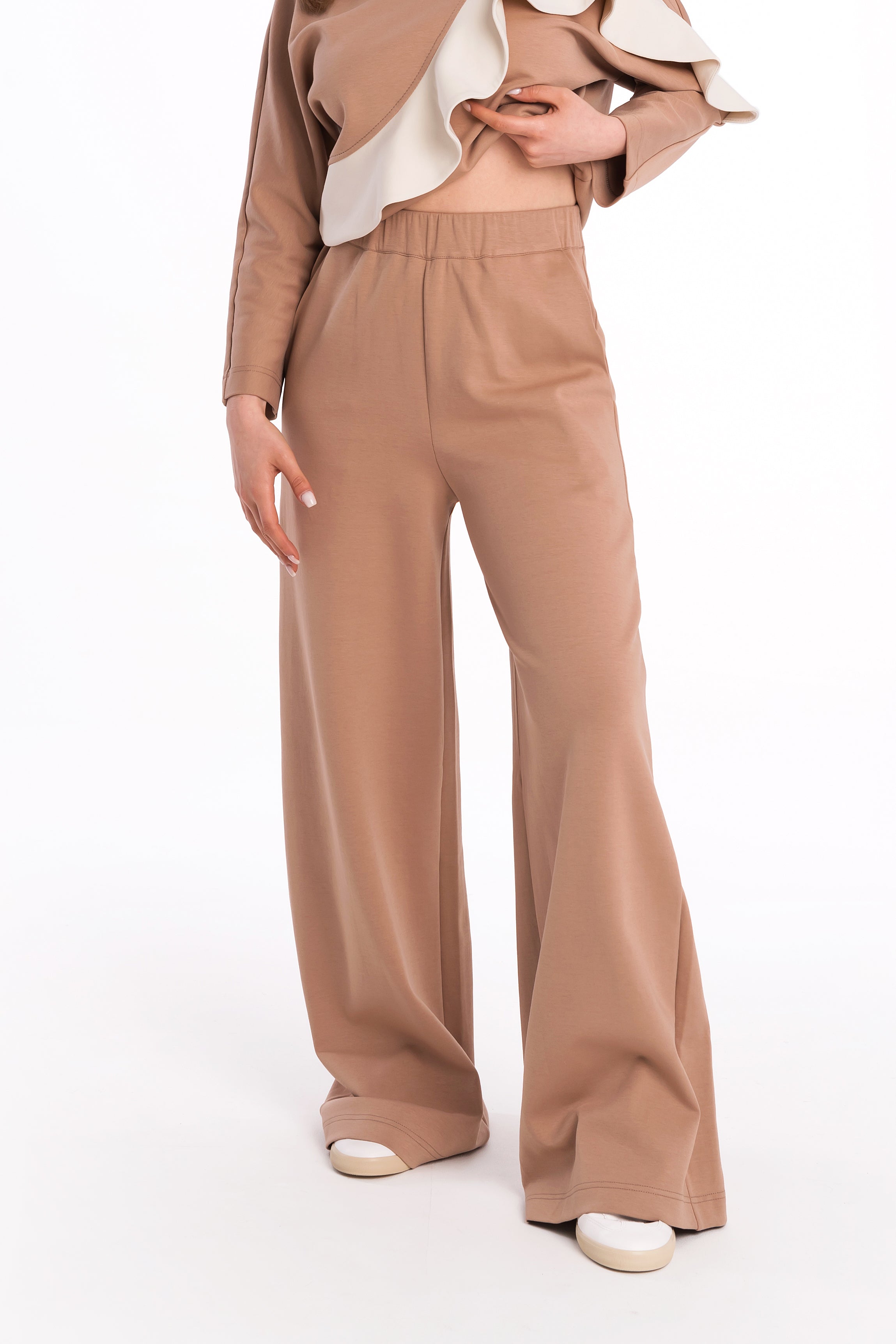 Tracksuit trousers in choco milk colour Tracksuit trousers in choco milk colour