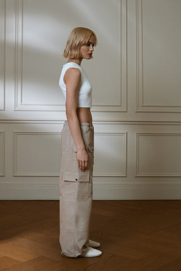 Cargo Pants with Drawstring Details Cargo Pants with Drawstring Details