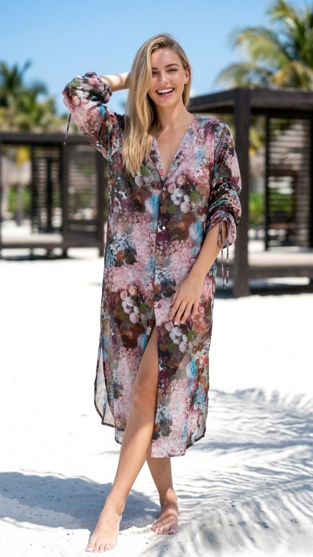 Summer cardigan with extra large sleeves Summer cardigan with extra large sleeves