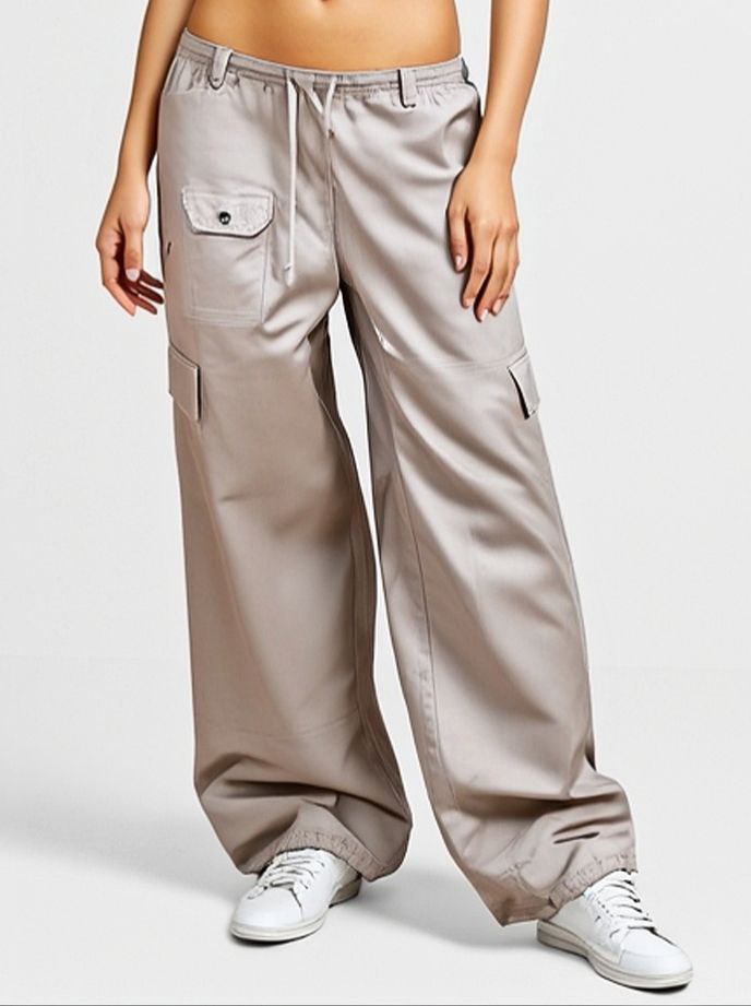 Cargo Pants with Drawstring Details Cargo Pants with Drawstring Details