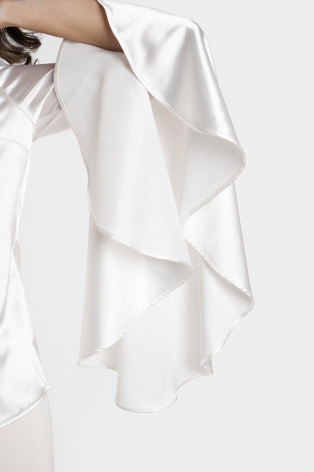 Satin blouse flared sleeves Satin blouse flared sleeves