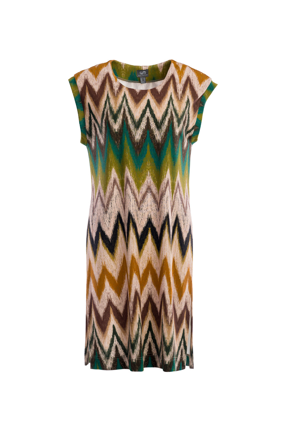 Sleeveless tunic in brown melange Sleeveless tunic in brown melange