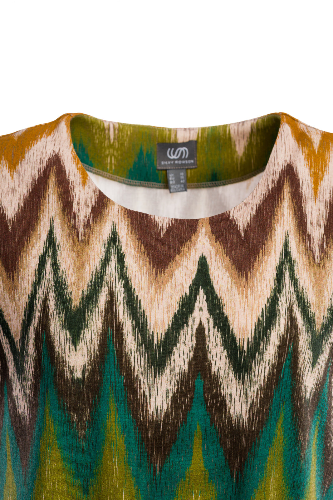 Sleeveless tunic in brown melange Sleeveless tunic in brown melange
