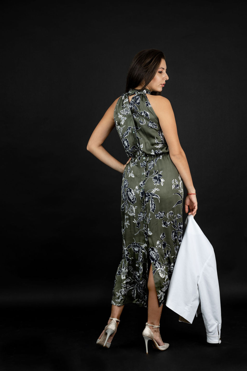 Sleeveless dress in green Sleeveless dress in green
