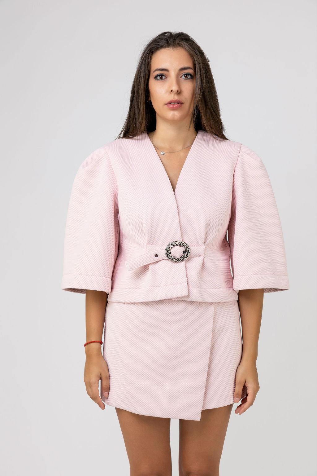 Trapeze line skirt in light pink Trapeze line skirt in light pink