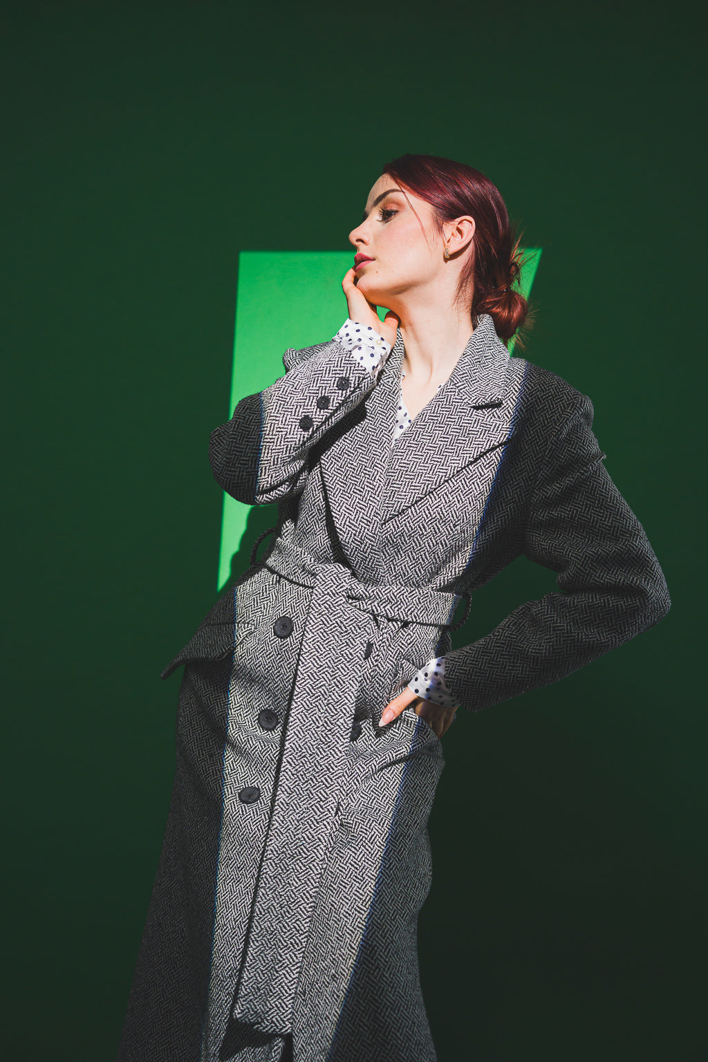 Cappotto nero-bianco Cappotto nero-bianco