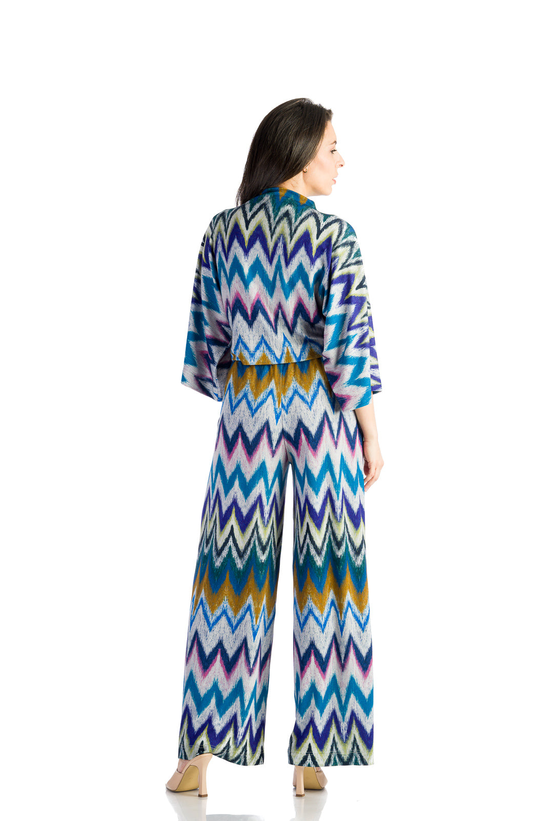 Colourful pants with a loose design Colourful pants with a loose design