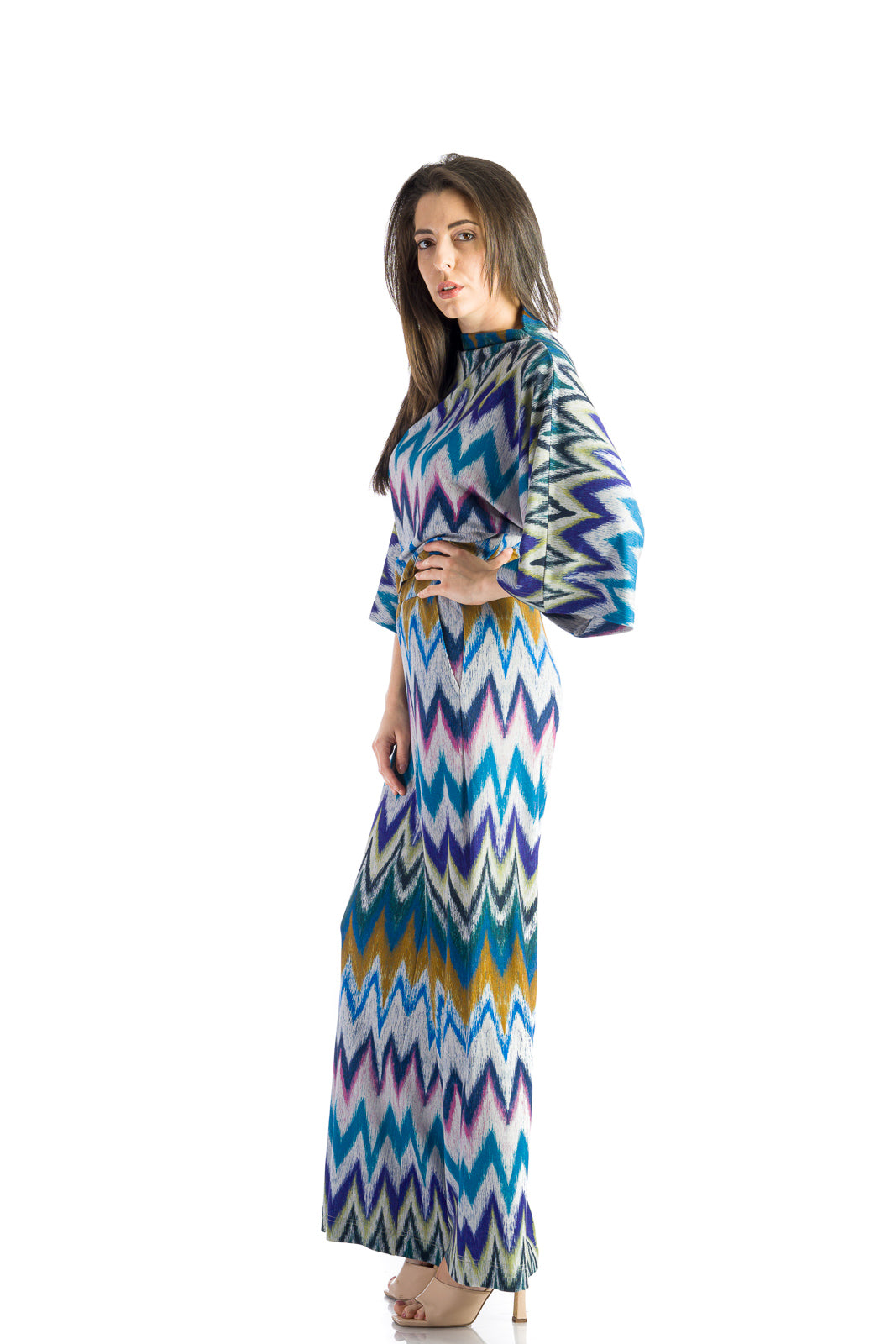 Colourful pants with a loose design Colourful pants with a loose design