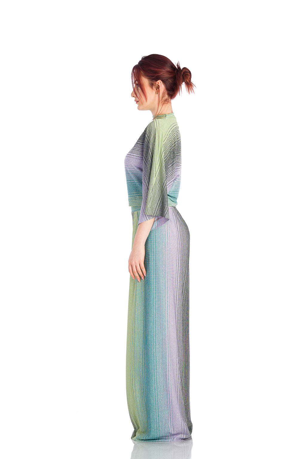 Colourful pants with a loose design Colourful pants with a loose design
