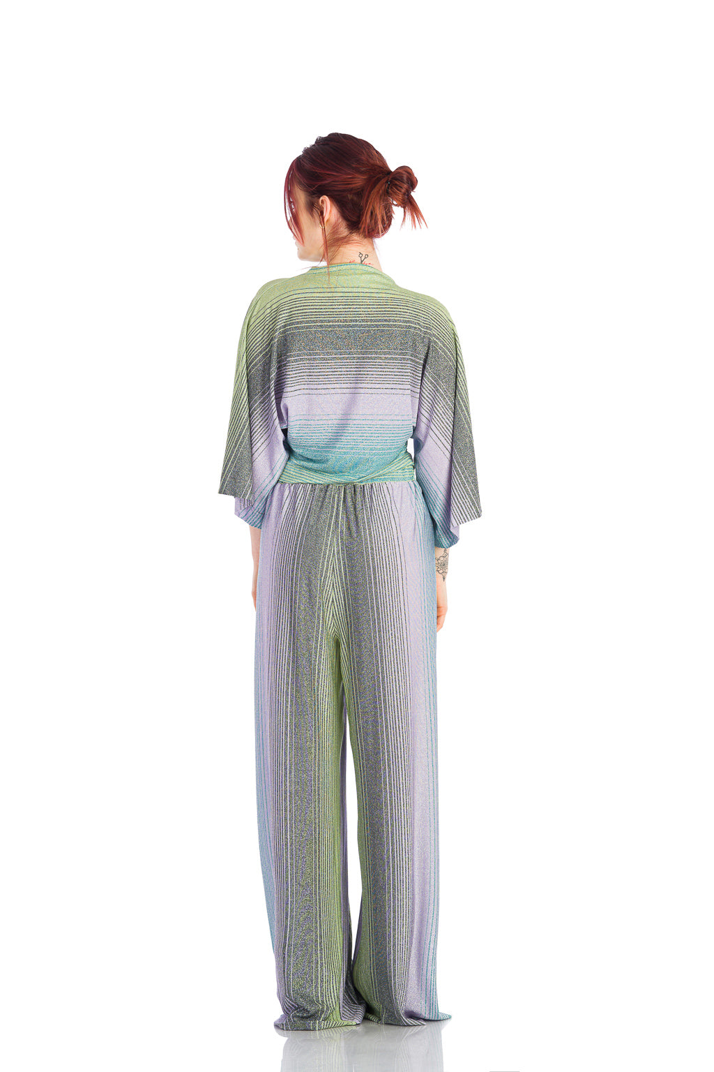 Colourful pants with a loose design Colourful pants with a loose design
