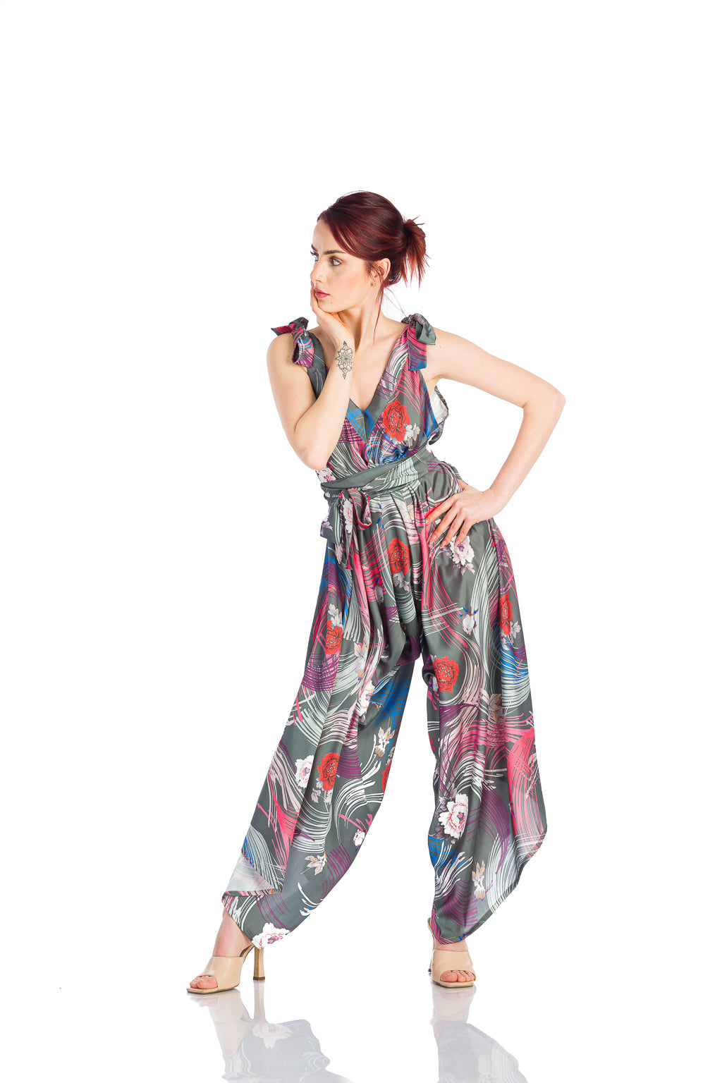 Jumpsuit with extra loose legs Jumpsuit with extra loose legs