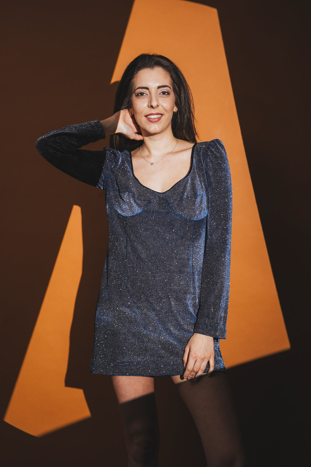 DRESS BLUE SPARKLING DRESS BLUE SPARKLING