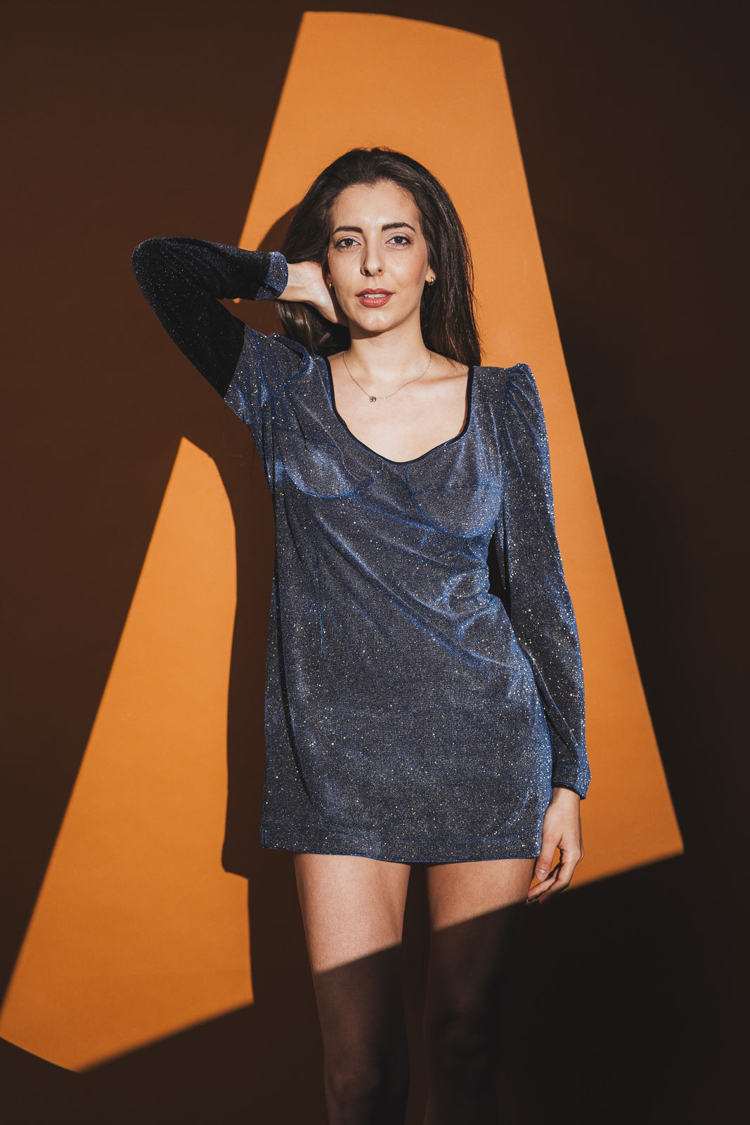 DRESS BLUE SPARKLING DRESS BLUE SPARKLING