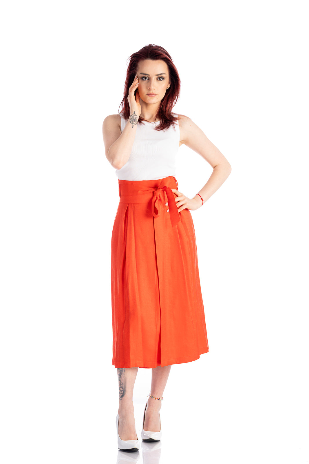 A-line red skirt A-line red skirt
