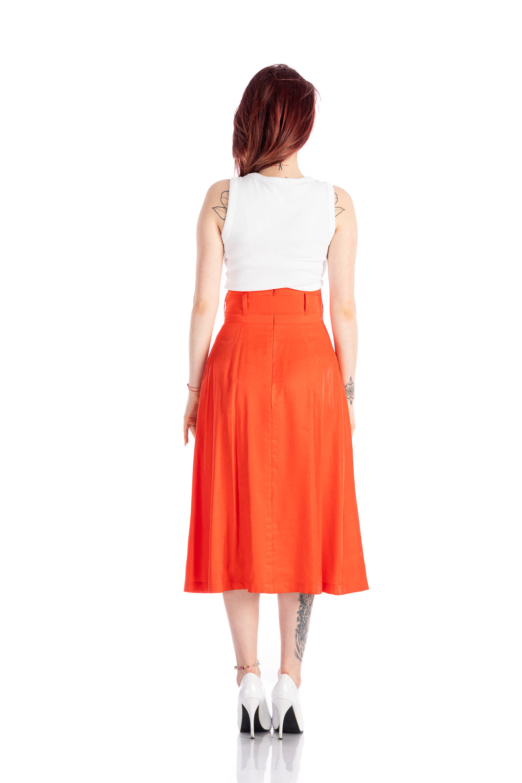 A-line red skirt A-line red skirt