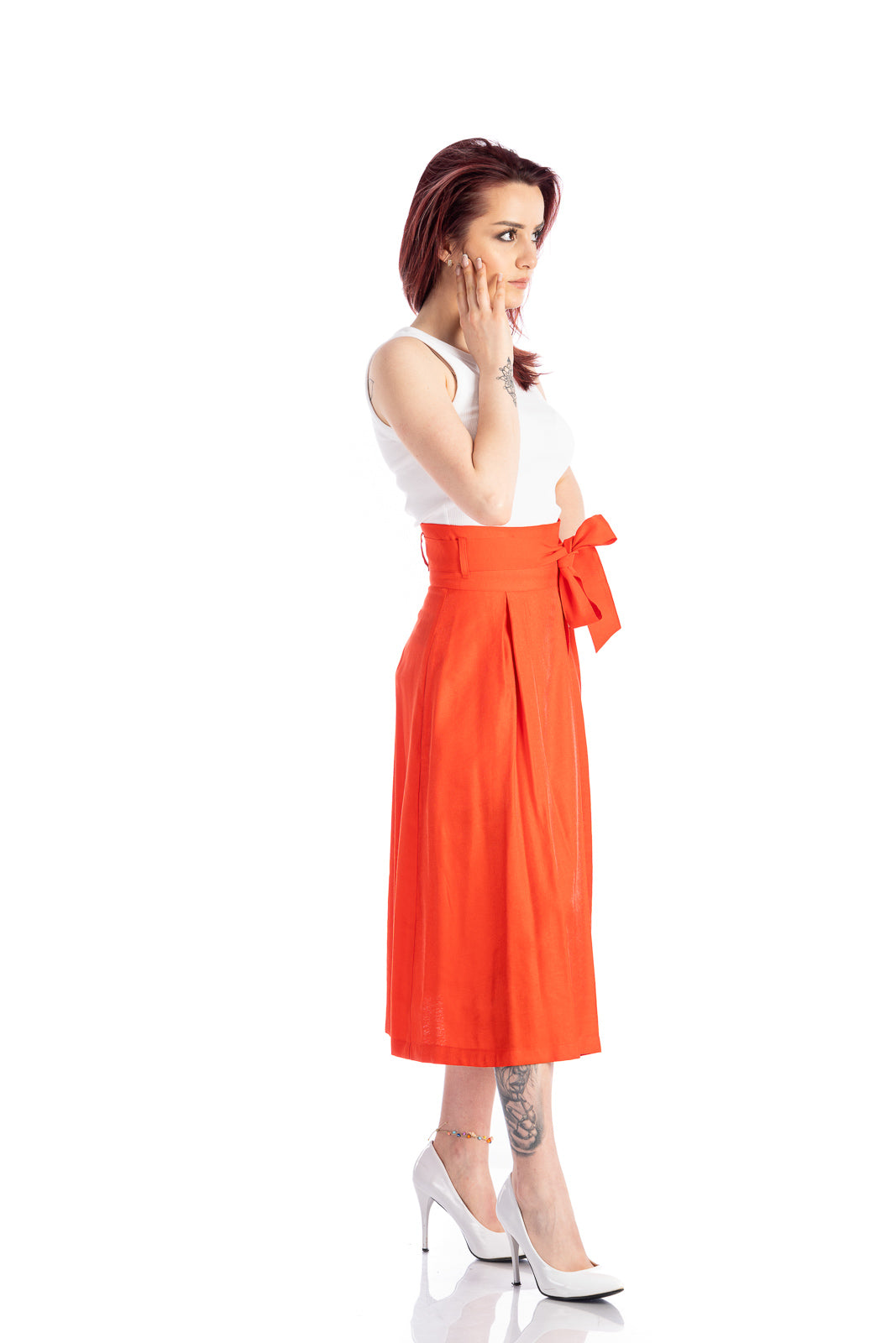 A-line red skirt A-line red skirt