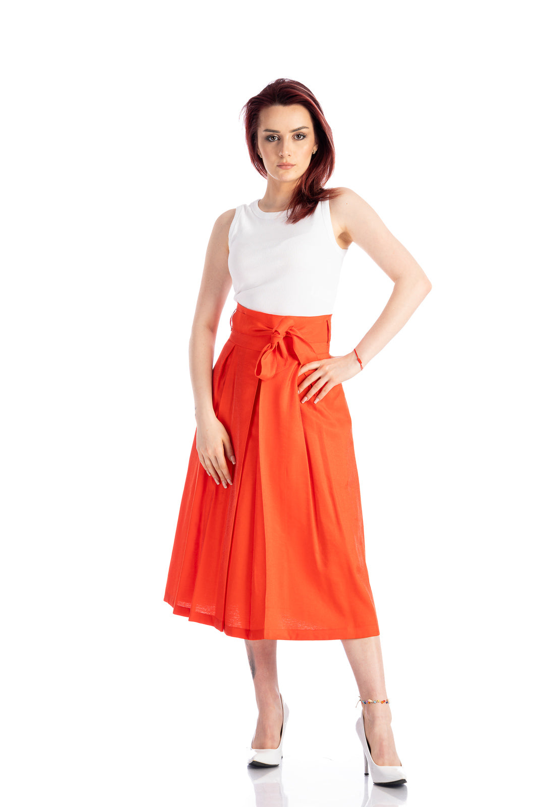 A-line red skirt A-line red skirt