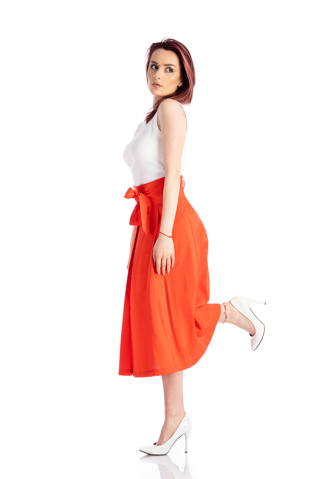 A-line red skirt A-line red skirt