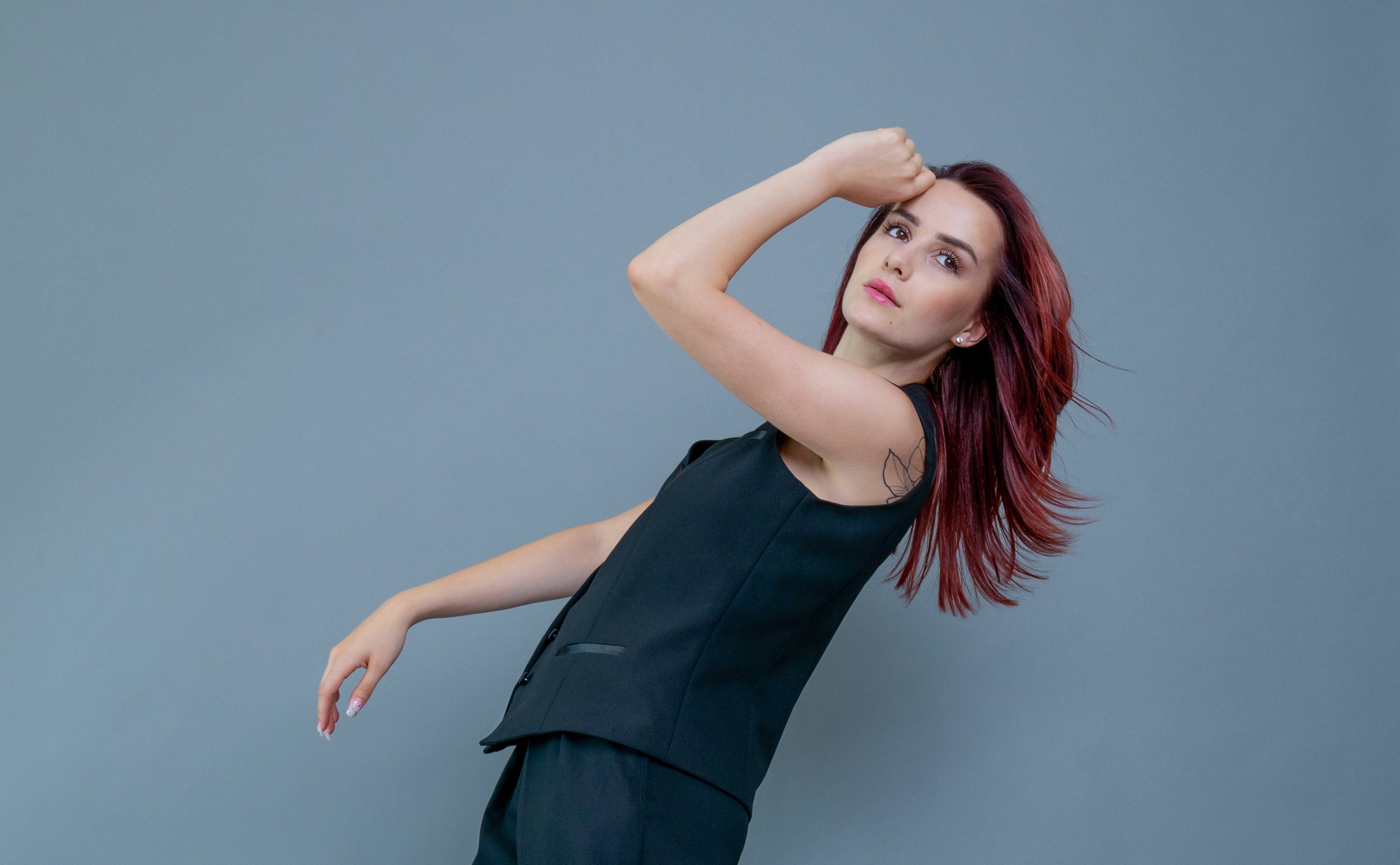 Short vest in black Short vest in black