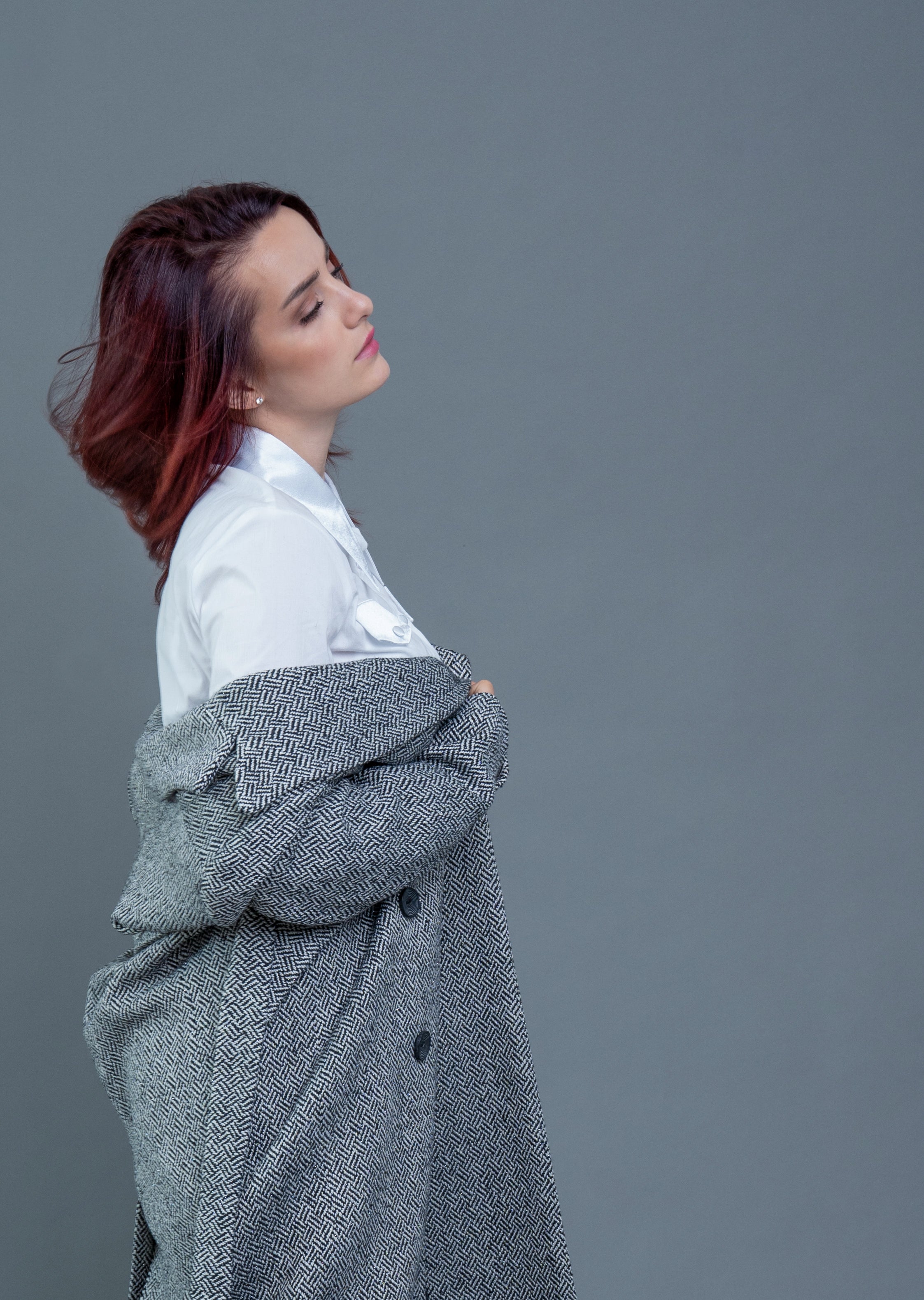 Cappotto nero-bianco Cappotto nero-bianco