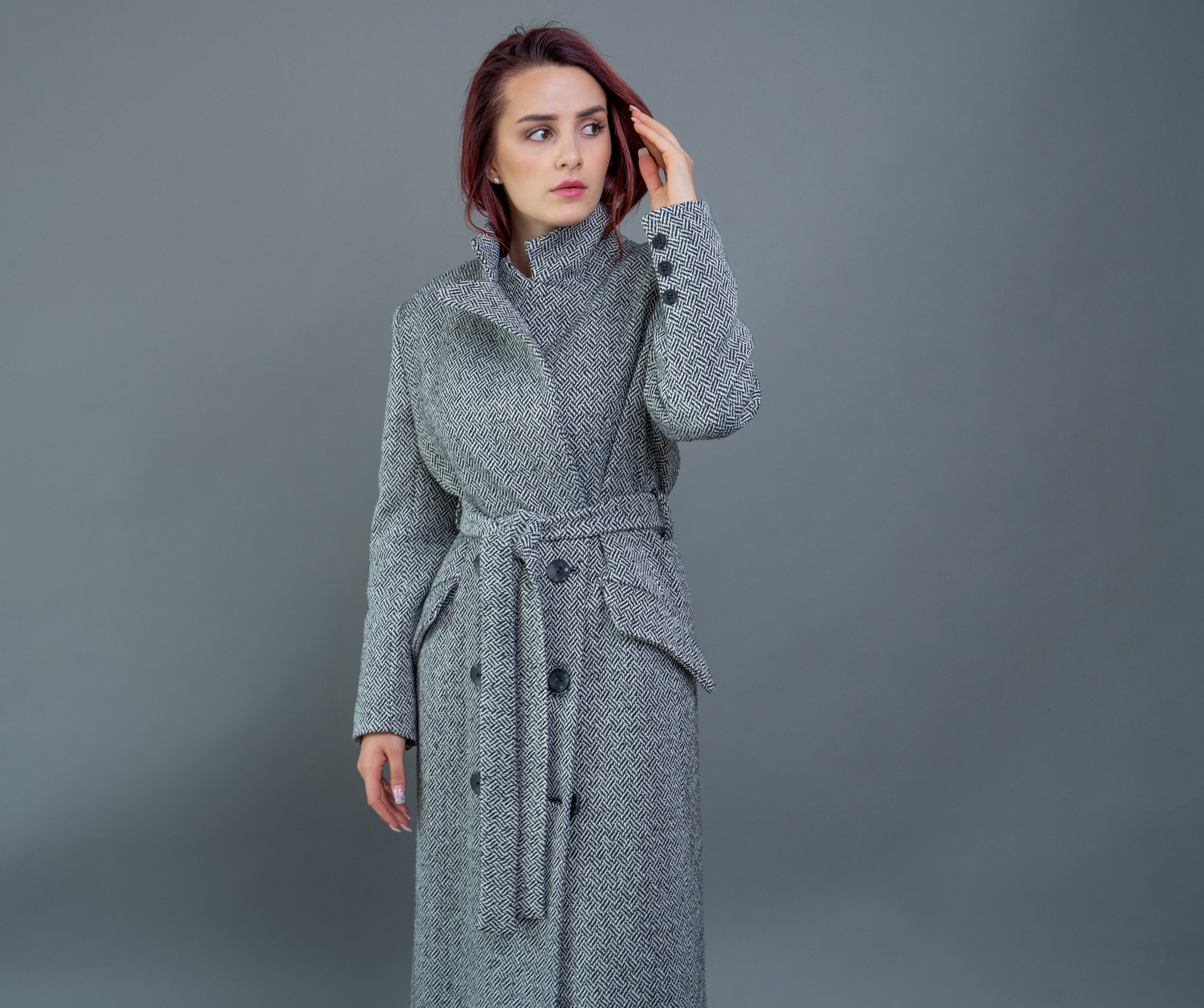 Cappotto nero-bianco Cappotto nero-bianco