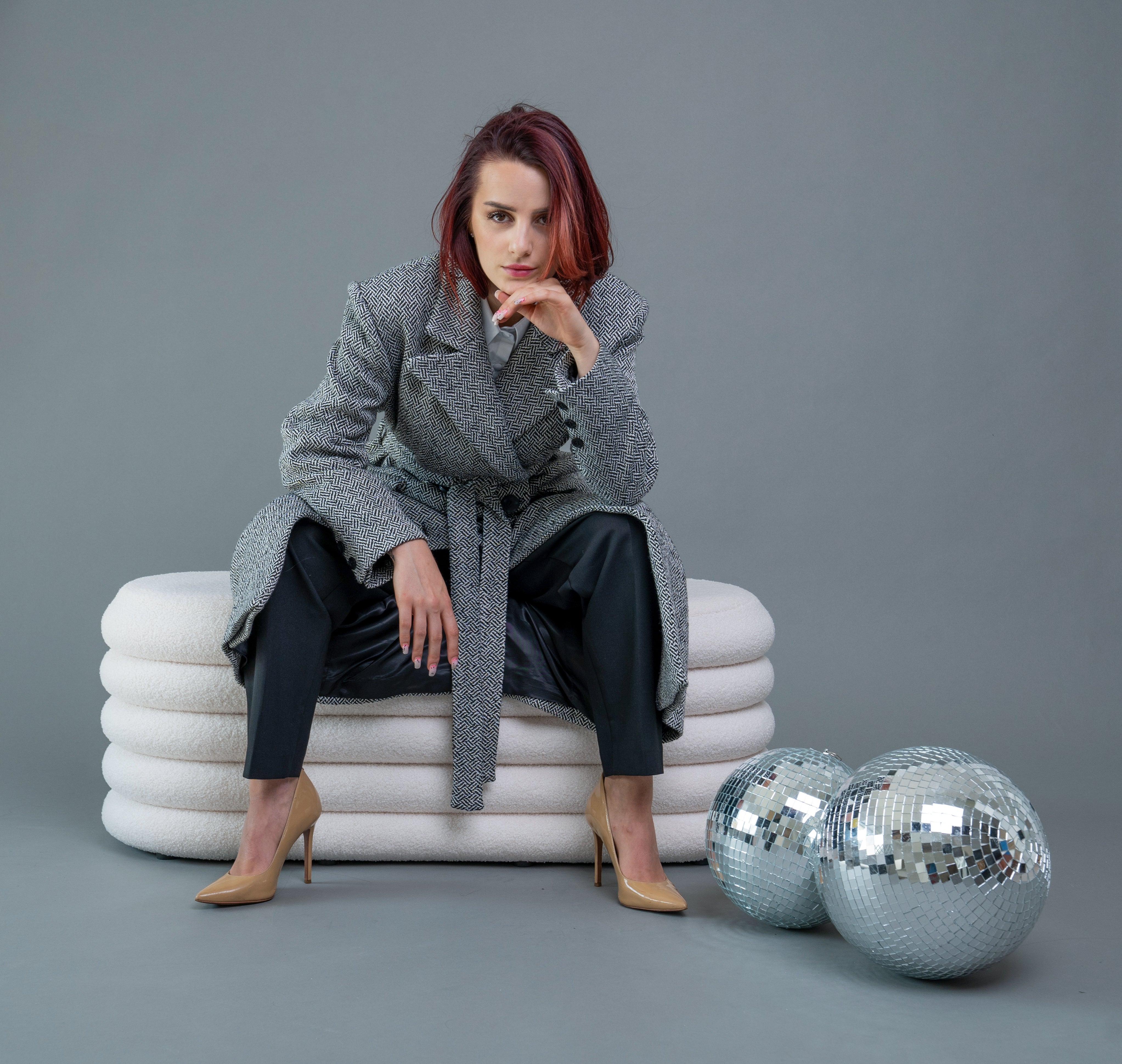 Black-white coat Black-white coat