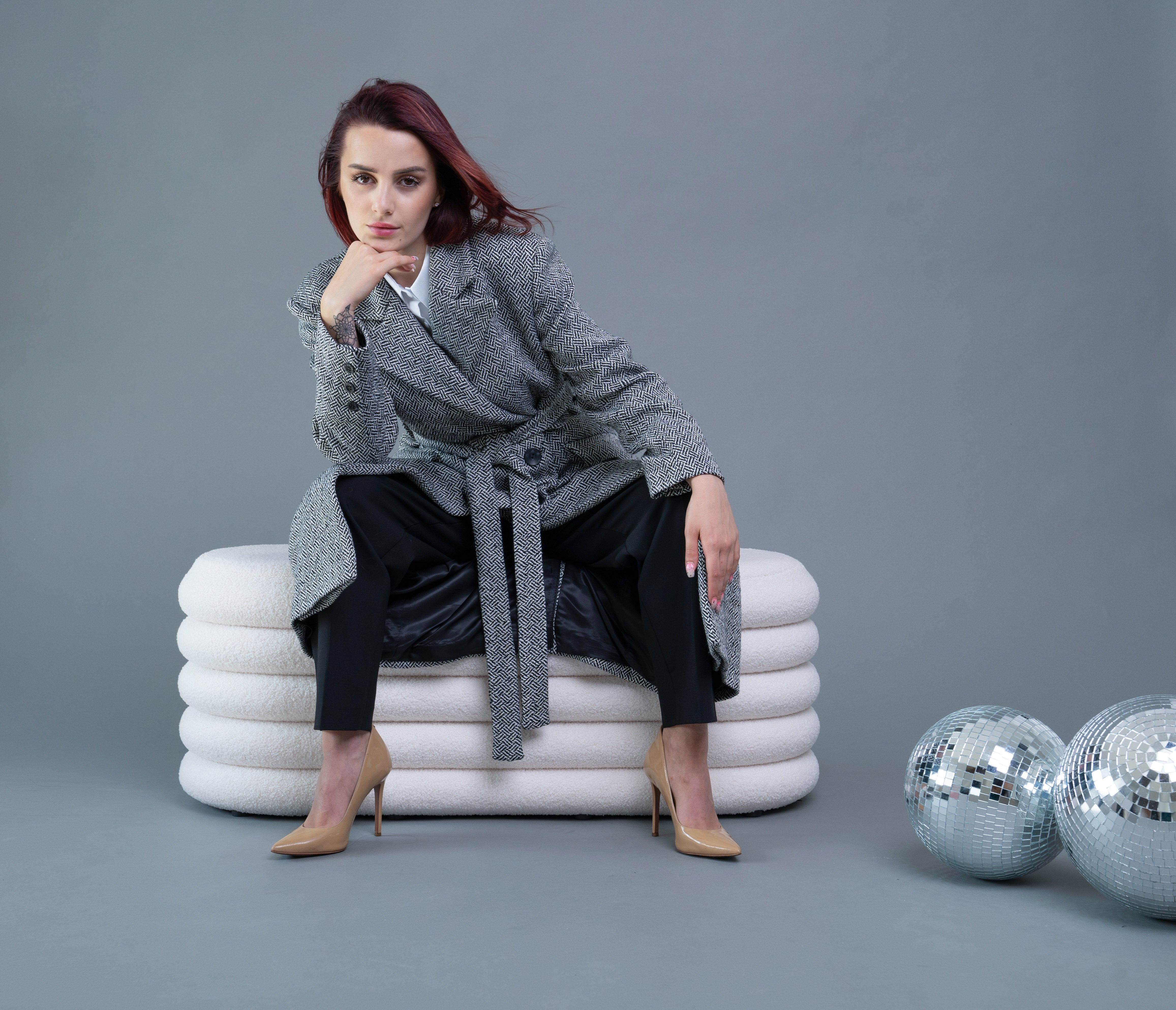 Black-white coat Black-white coat