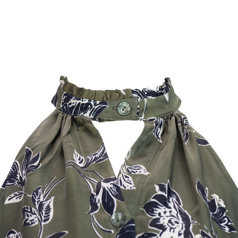 Sleeveless dress in green Sleeveless dress in green