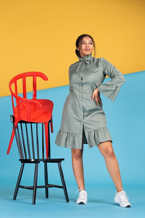Shirt dress Retro style Shirt dress Retro style