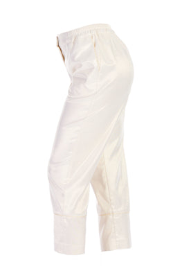 Elegant pants with gold sheen