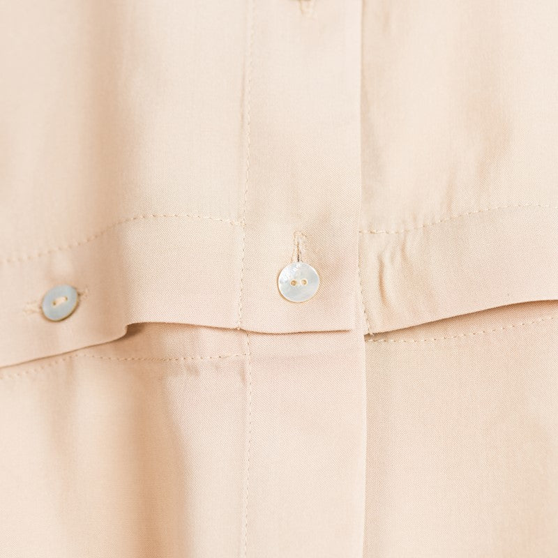 Beige shirt with detachable front Beige shirt with detachable front