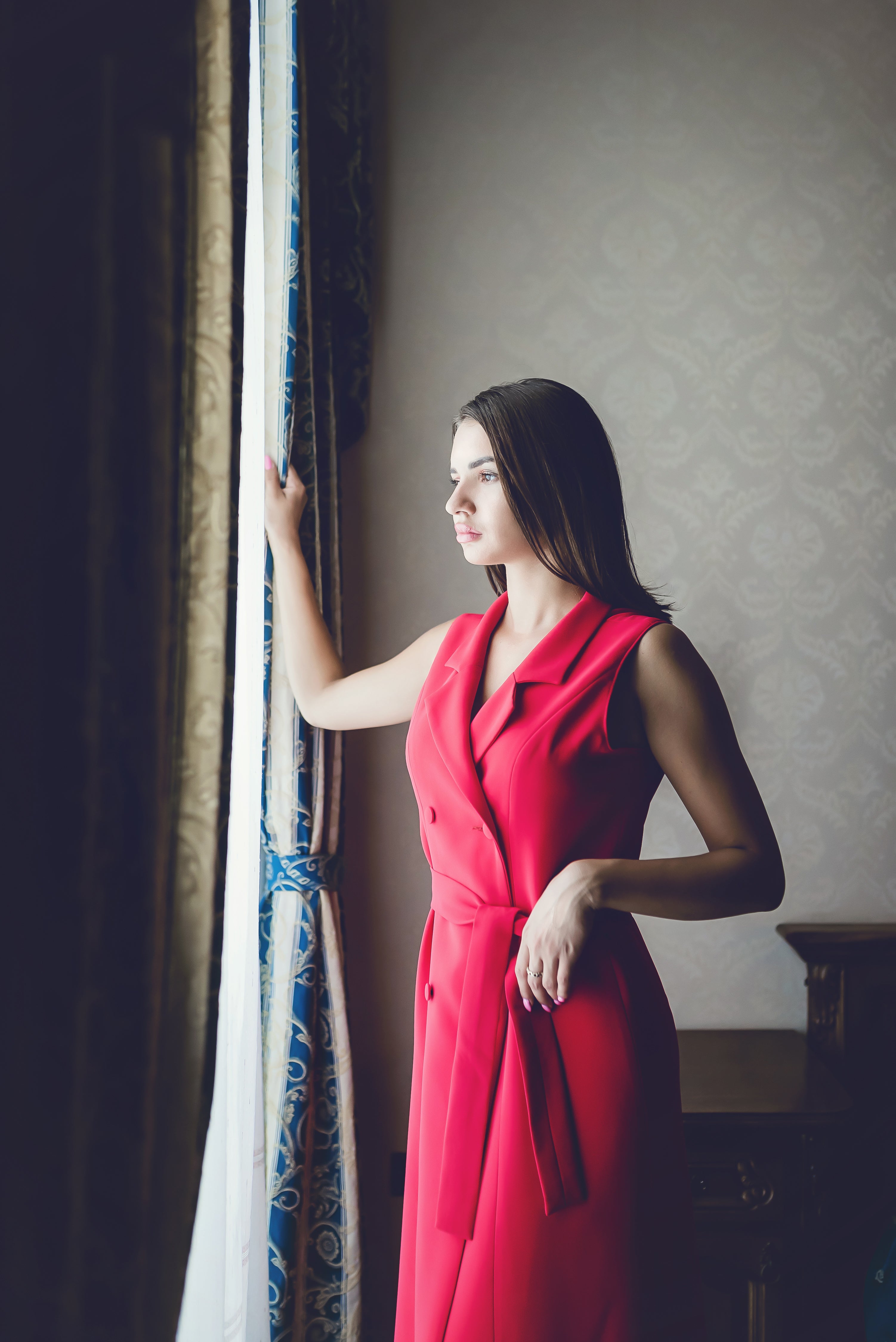 Raspberry Georgette Midi Dress Raspberry Georgette Midi Dress