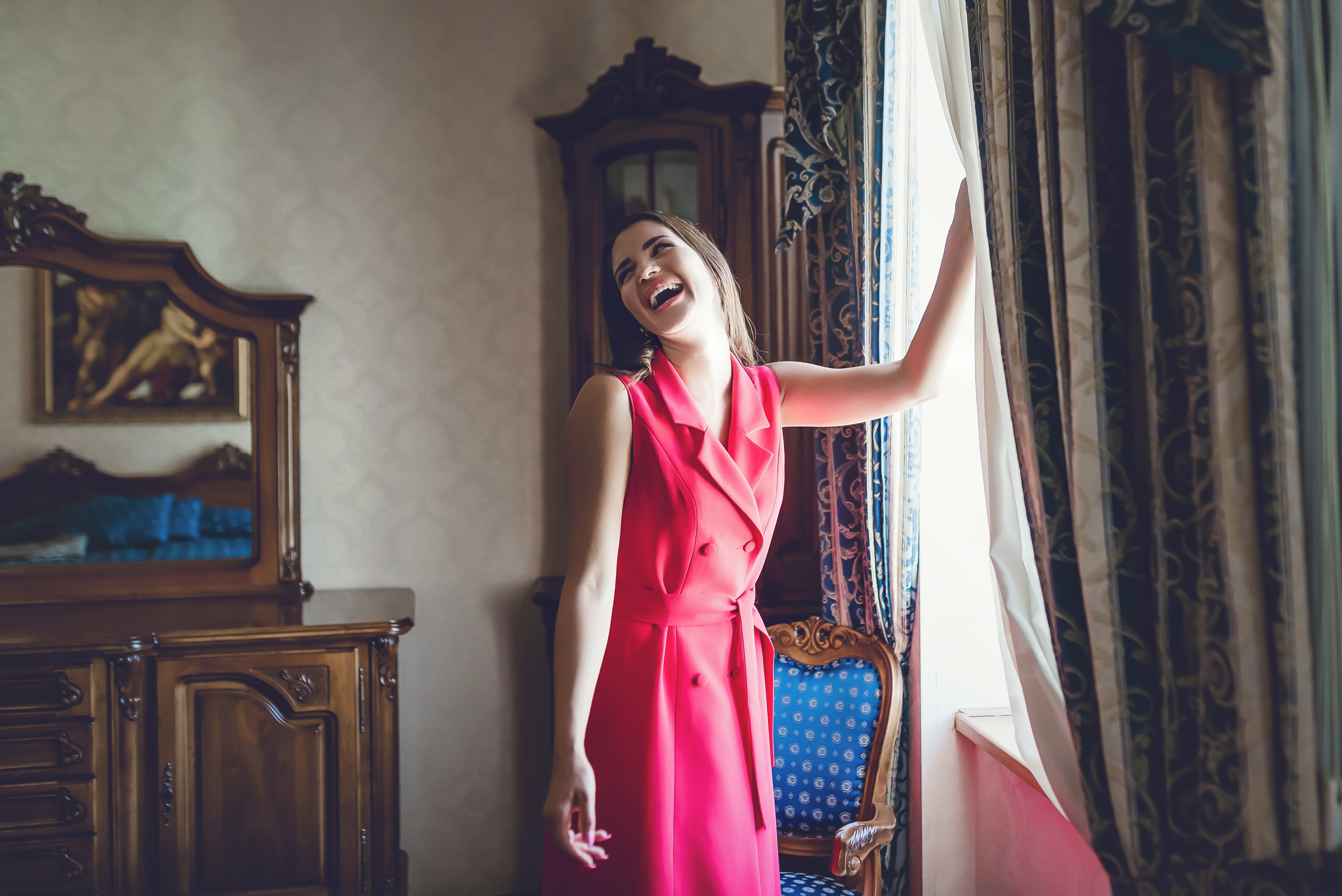 Raspberry Georgette Midi Dress Raspberry Georgette Midi Dress