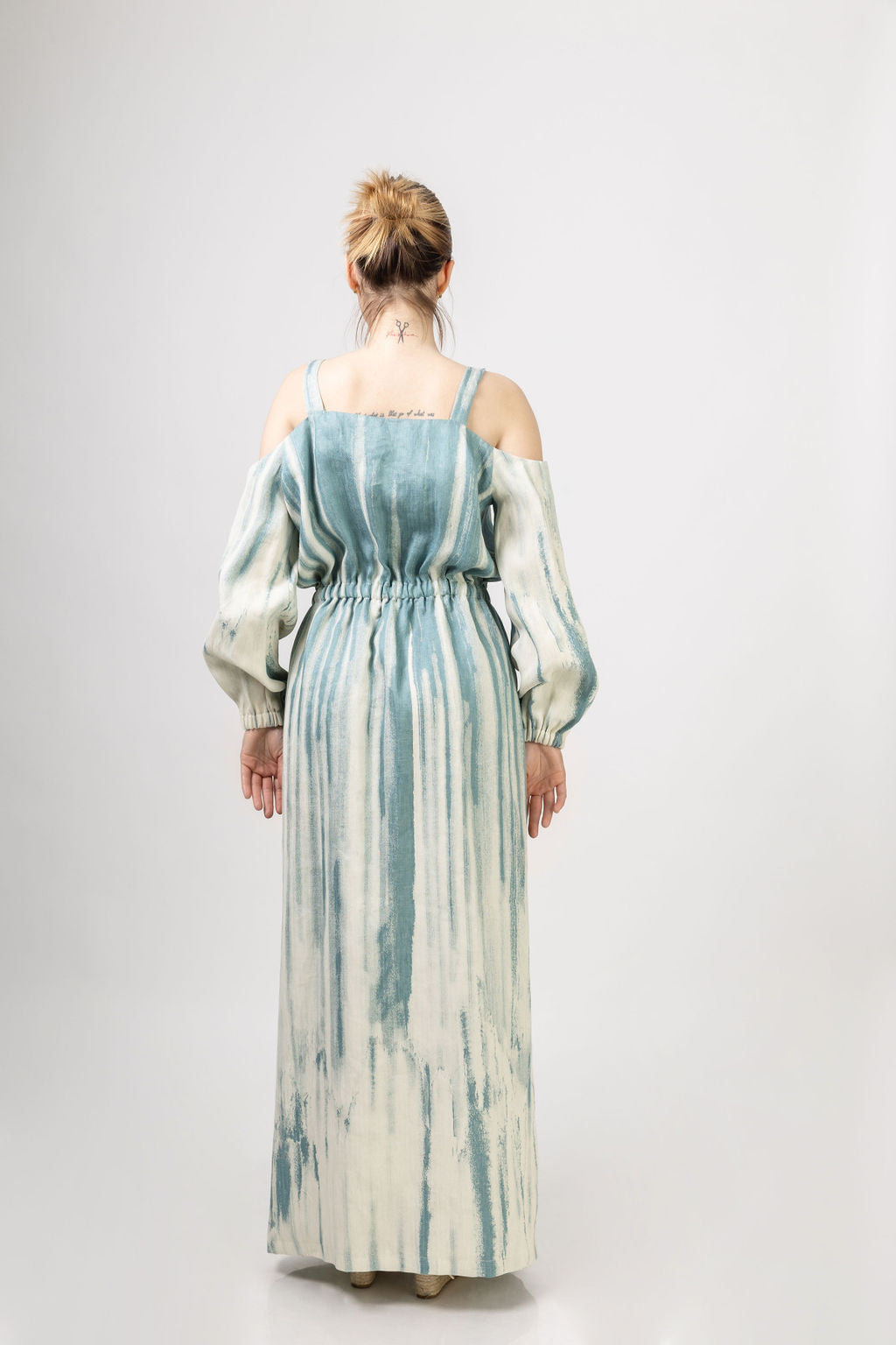 Off shoulder linen dress Off shoulder linen dress