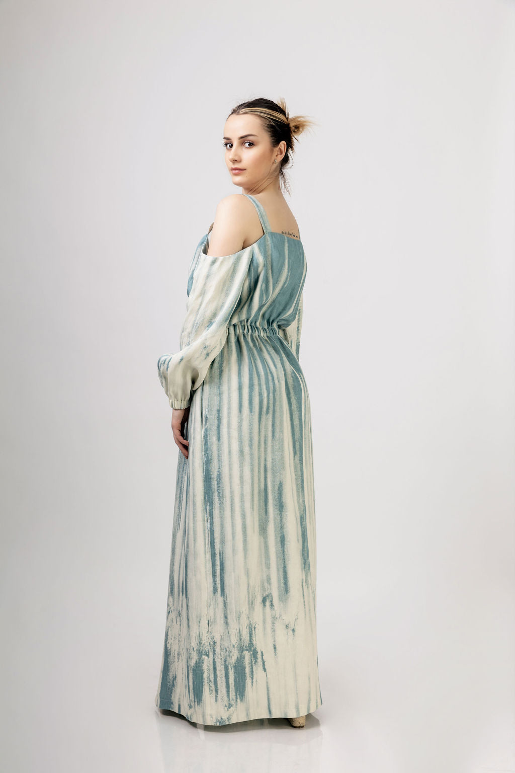 Off shoulder linen dress Off shoulder linen dress