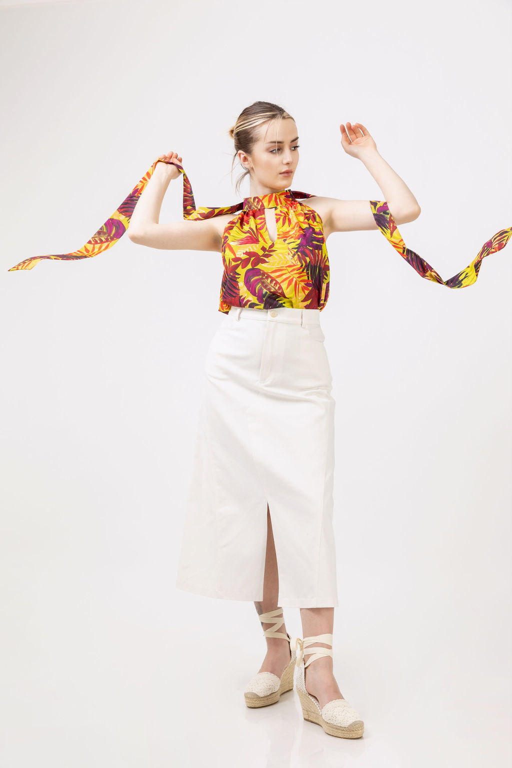 White cotton skirt White cotton skirt