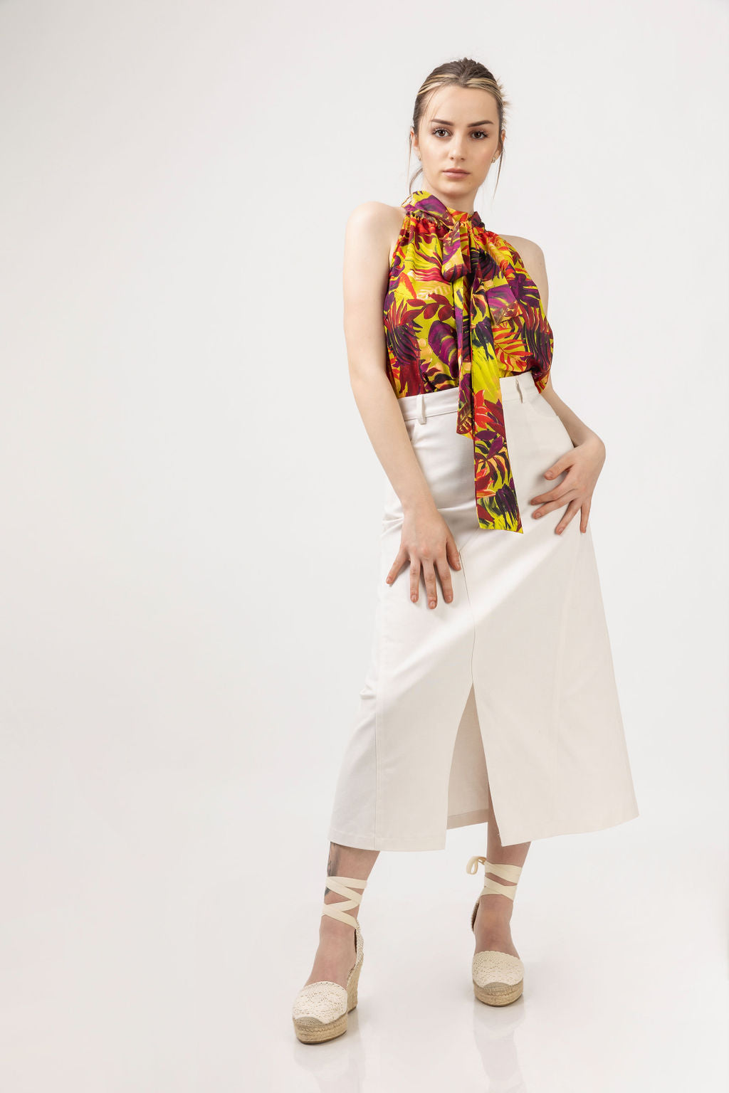 White cotton skirt White cotton skirt