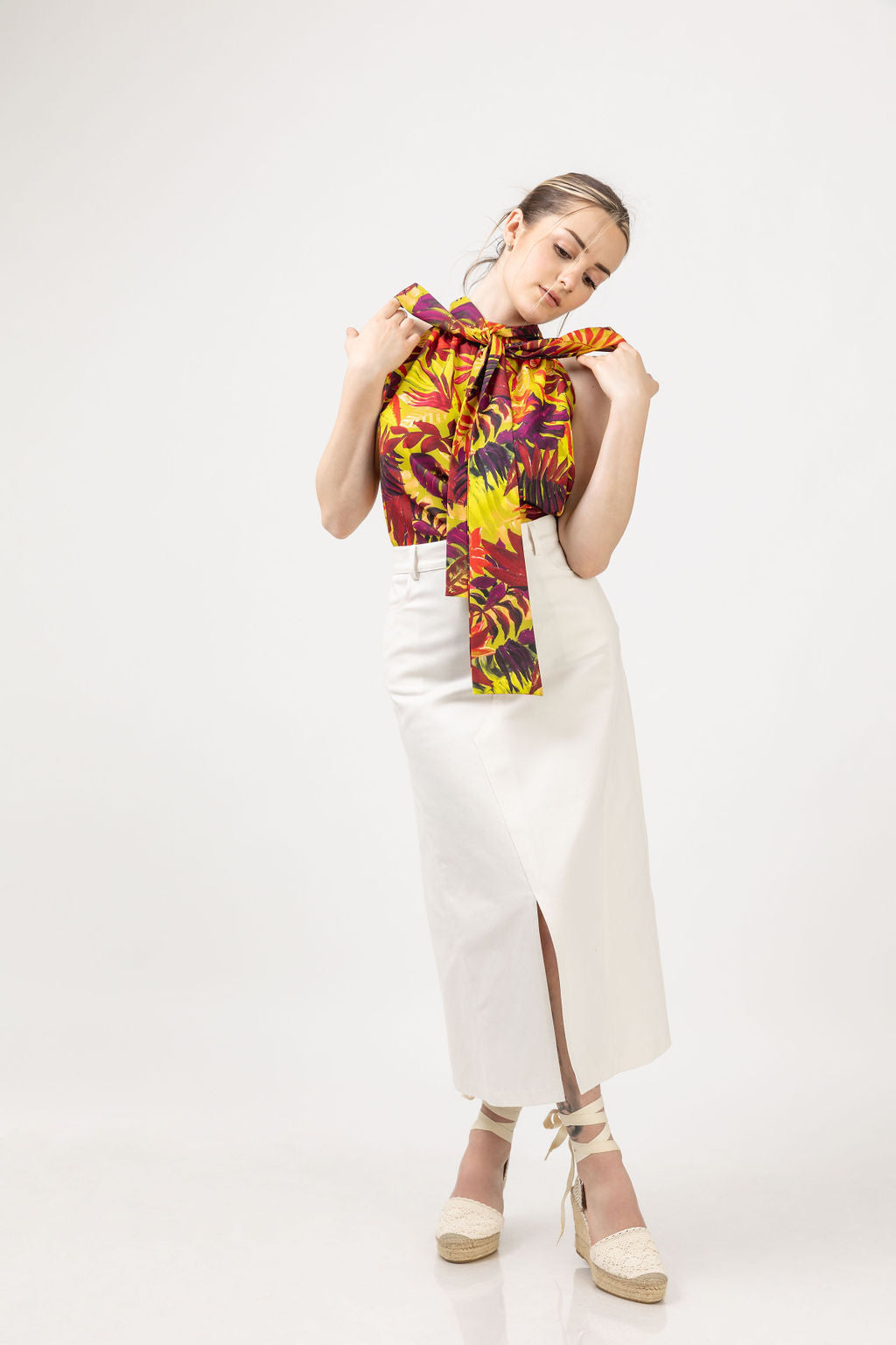 White cotton skirt White cotton skirt