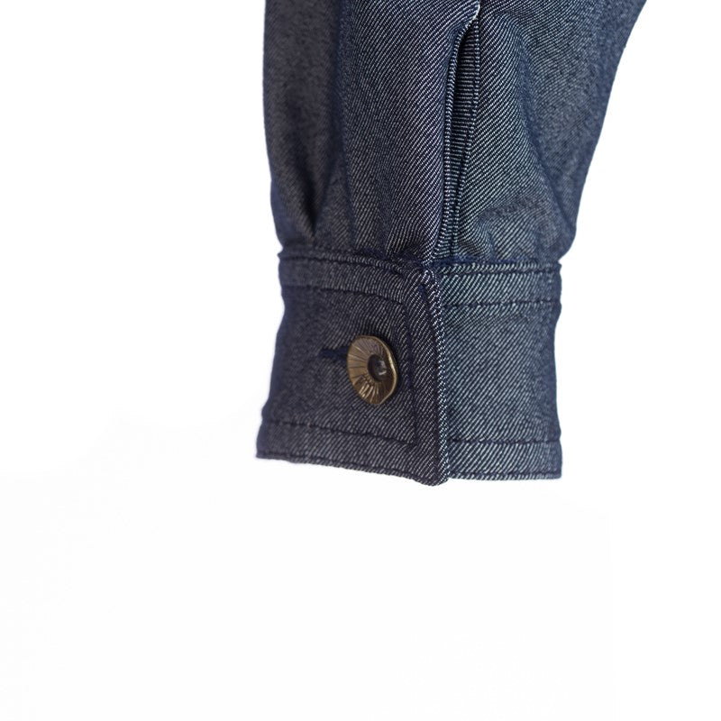 Giubbino corto con arricciatura sul davanti in colore blu scuro Giubbino corto con arricciatura sul davanti in colore blu scuro