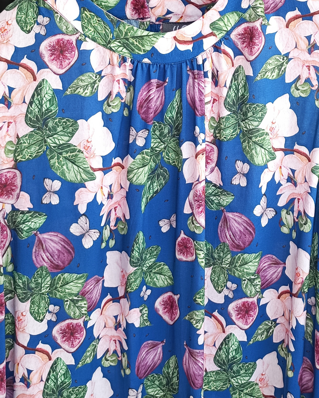 Dress Maxi Blue Viscose figs Dress Maxi Blue Viscose figs