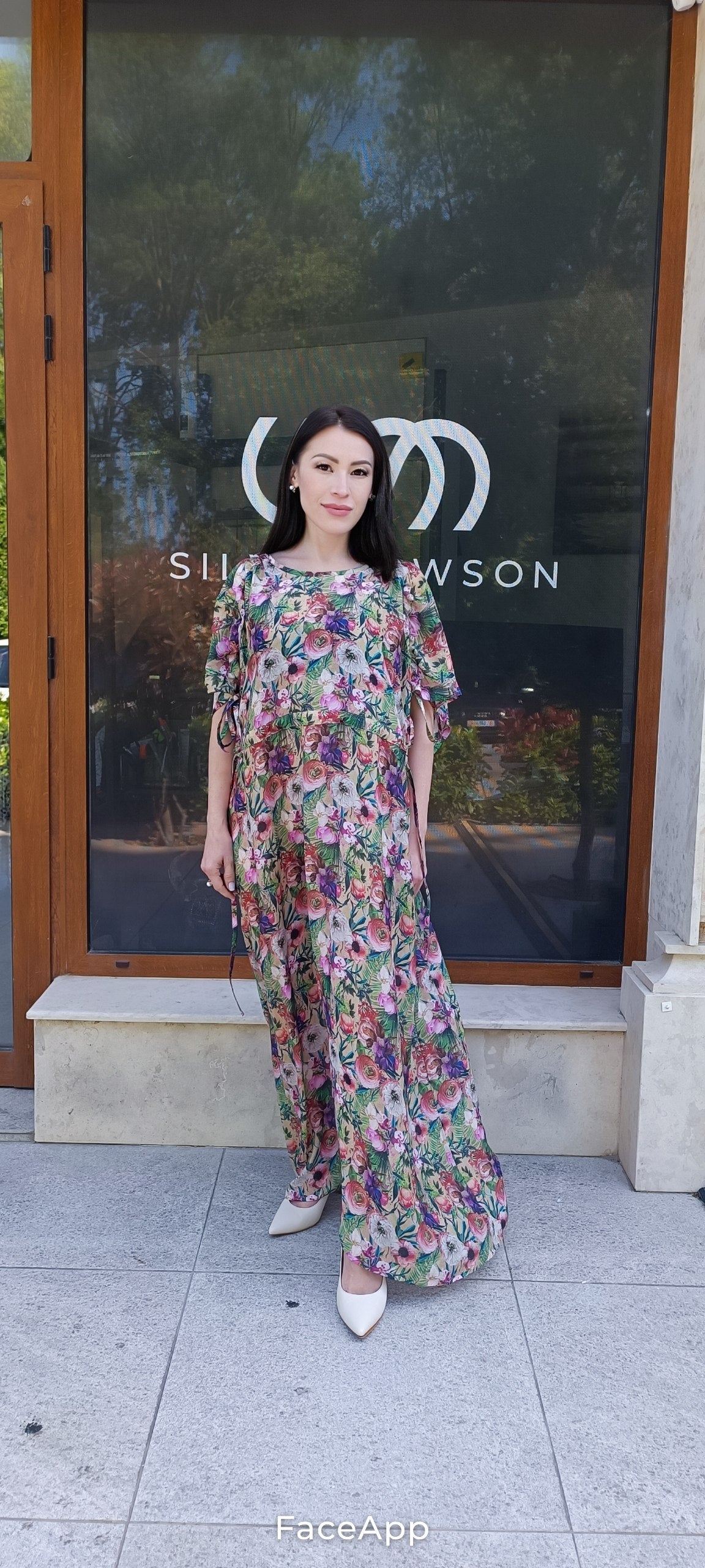 Floral Silk-Blend Maxi Dress Floral Silk-Blend Maxi Dress