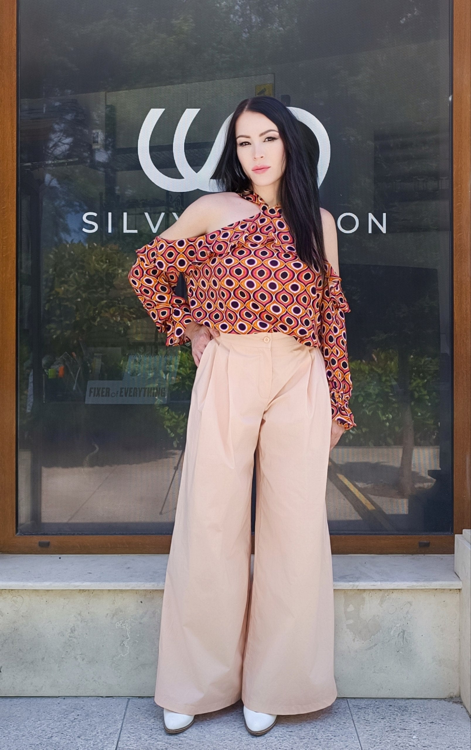 Pants wide-leg CRISTEN cotton Pants wide-leg CRISTEN cotton
