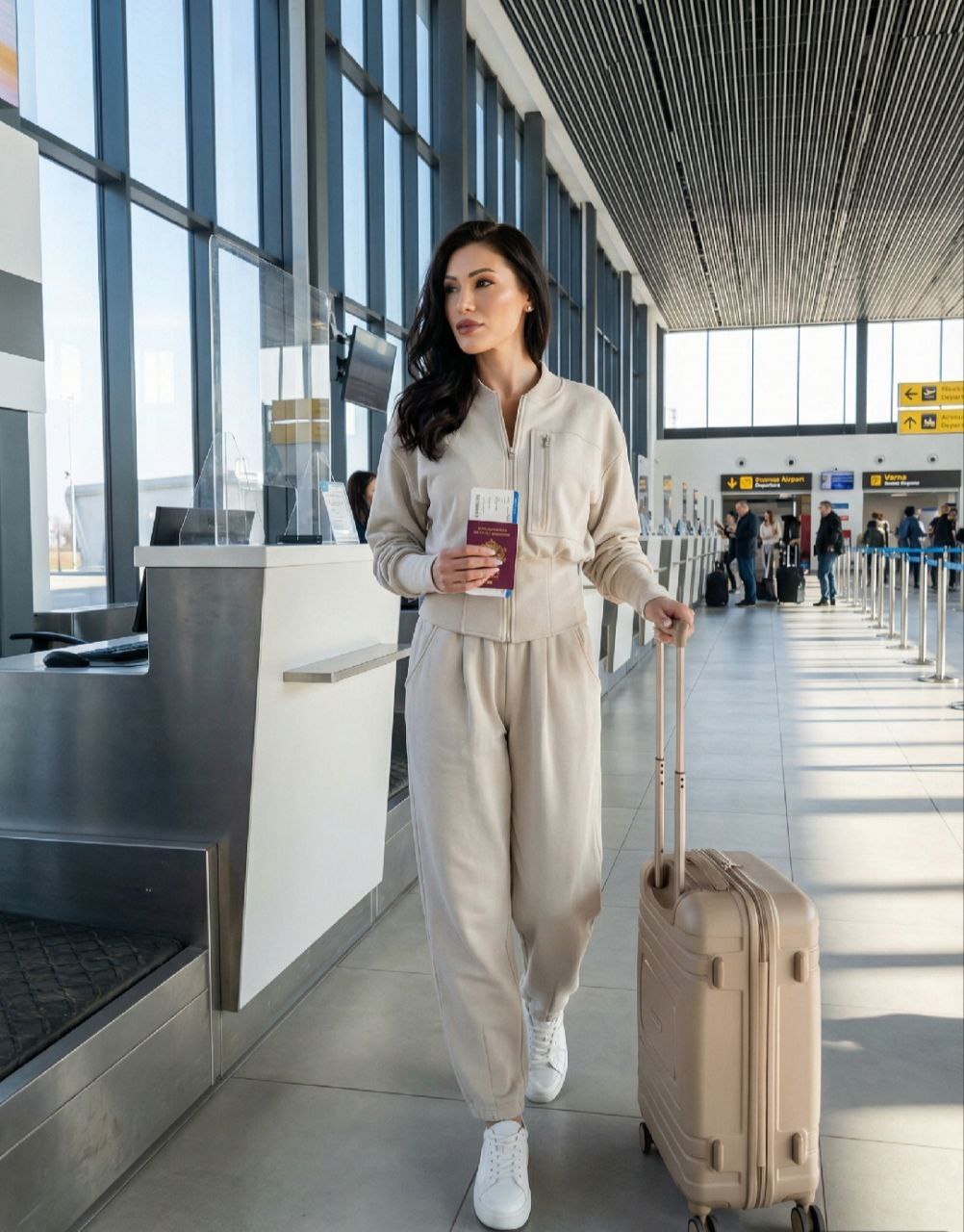 Wide-leg sporty banana pants Wide-leg sporty banana pants