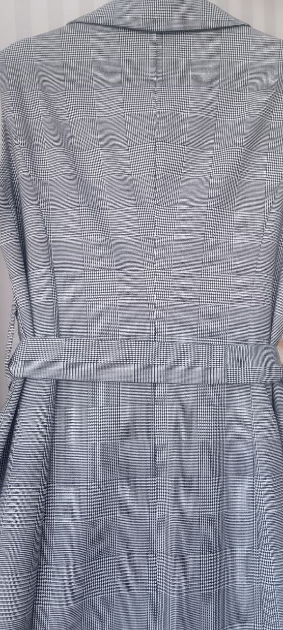 Double-breasted plaid dress Double-breasted plaid dress
