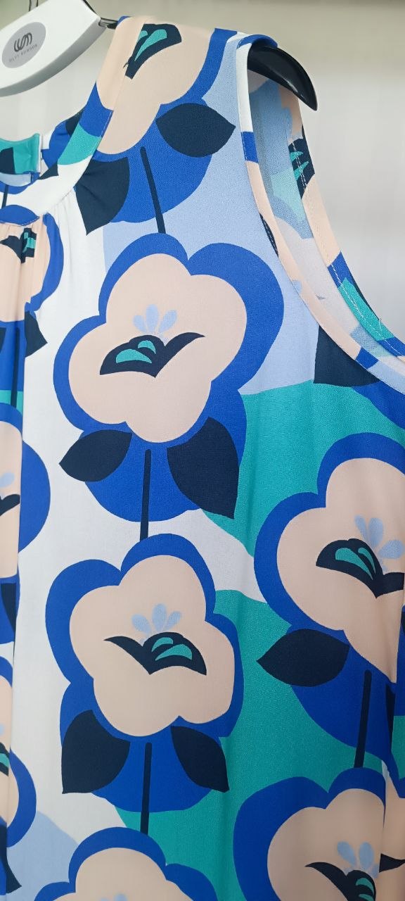 Dress Floral Viscose Maxi Dress blue Dress Floral Viscose Maxi Dress blue